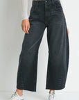 The Bella Seamed Barrel Jeans