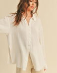 The Bayley Gauze Button Down Top
