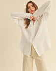 The Bayley Gauze Button Down Top