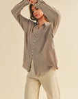 The Bayley Gauze Button Down Top