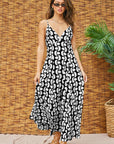 The Blythe Black Open Back Maxi Dress