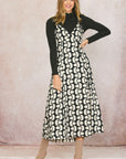 The Blythe Black Open Back Maxi Dress