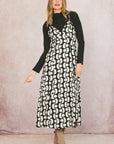 The Blythe Black Open Back Maxi Dress