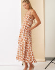 The Blythe Tobacco Open Back Maxi Dress
