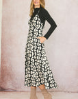 The Blythe Black Open Back Maxi Dress
