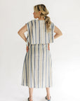 The Cammy Stripe Top + Skirt Set - Sold Separately