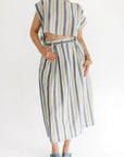 The Cammy Stripe Top + Skirt Set - Sold Separately