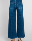 The Cara Patch Pocket Medium Wide Leg Jeans by L.T.J
