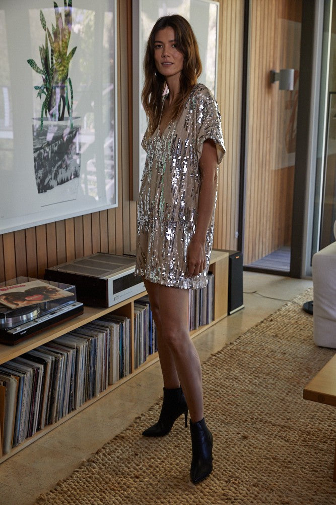 carrie sequin dress The Carrie Sequin Mini Dress *Runway Exclusive* Thread + Seed