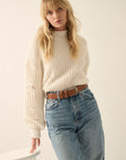 The Celeste Eyelet Detail Knit Sweater