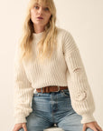 The Celeste Eyelet Detail Knit Sweater