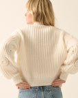 The Celeste Eyelet Detail Knit Sweater