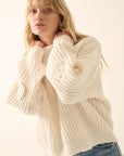 The Celeste Eyelet Detail Knit Sweater