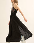 The Charli Embroidered Maxi Dress