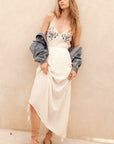The Charli Embroidered Maxi Dress