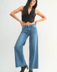 The Christy Medium Wash Relaxed Wide Leg Jeans