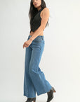 The Christy Medium Wash Relaxed Wide Leg Jeans