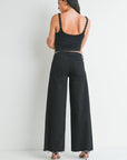 The Christy Black Relaxed Wide Leg Jeans