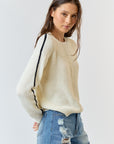 The Cori Long Sleeve Contrast Sweater