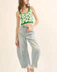 The Cora Floral Knit Tank Top