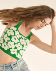 The Cora Floral Knit Tank Top
