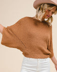The Kayne Camel Dolman Boatneck Top