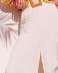 The Danica Pleated Chiffon Wide Leg Pants