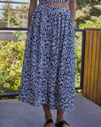 The Debbie Abstract Heart Top + Midi Skirt - Sold Separately