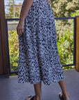 The Debbie Abstract Heart Top + Midi Skirt - Sold Separately