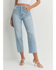 The Delaney Classic High Rise Straight Jeans by Just Black Denim