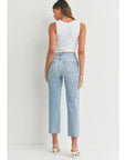 The Delaney Classic High Rise Straight Jeans by Just Black Denim