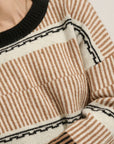 The Dionna Geometric Stripe Sweater