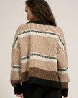 The Dionna Geometric Stripe Sweater