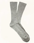 The Silk and Wool Dust Star Socks - Grey