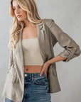 The Eden Stone Linen Blazer