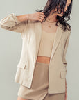 The Eden Natural Linen Blazer