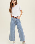 The Emery Wide Leg Denim Pants