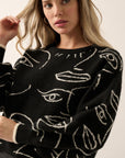 The Abstract Face Sweater