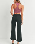 The Raley Patch Pocket Wide Leg Jeans
