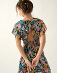 The Felicity Floral Chiffon Mini Dress