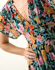 The Felicity Floral Chiffon Mini Dress