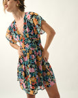The Felicity Floral Chiffon Mini Dress