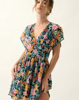The Felicity Floral Chiffon Mini Dress