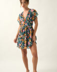 The Felicity Floral Chiffon Mini Dress