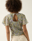 The Fiori Floral Chiffon Blouse
