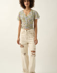 The Fiori Floral Chiffon Blouse