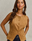 The Harissa Vegan Suede Vest