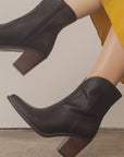 The Harmony Black Western Booties