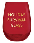 The Holiday Survival Wine Glass