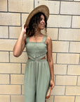 The Rami Textured Cutout Jumpsuit